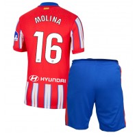 Stroje piłkarskie Atletico Madrid Nahuel Molina #16 Koszulka Podstawowej dla dzieci 2024-25 Krótki Rękaw (+ szorty)